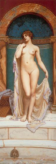John William Godward Venus at the Bath oil painting picture